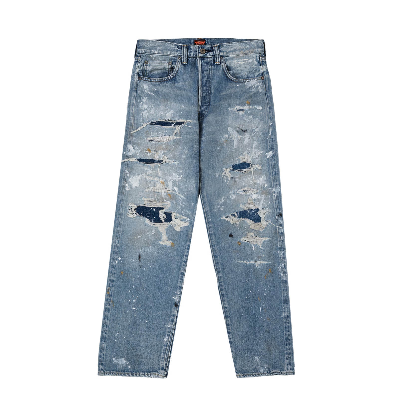 C212-RE DENIM PANTS / LIGHT WASH DAMEGED