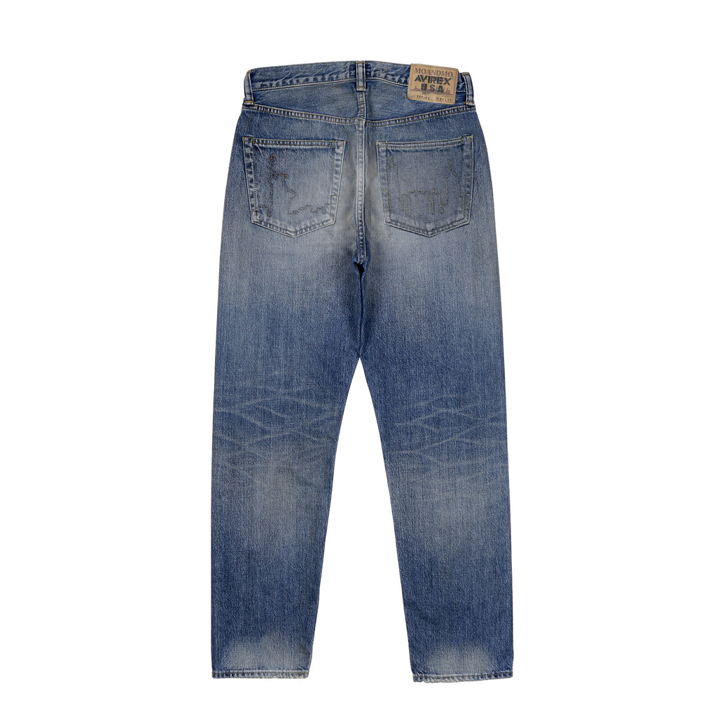 C249-ARX DENIM PANTS / DARK WASH (AVIREX COLLABORATION)
