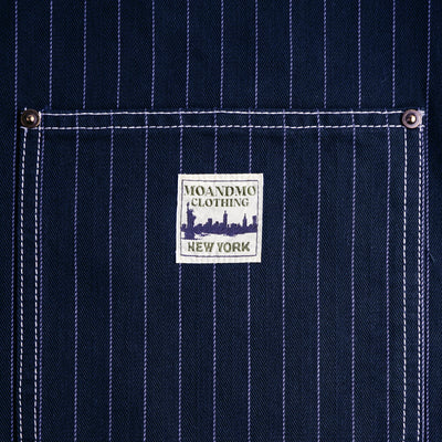 PINSTRIPED CHORE JACKET / DARK NAVY