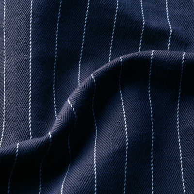 PINSTRIPED CHORE JACKET / DARK NAVY
