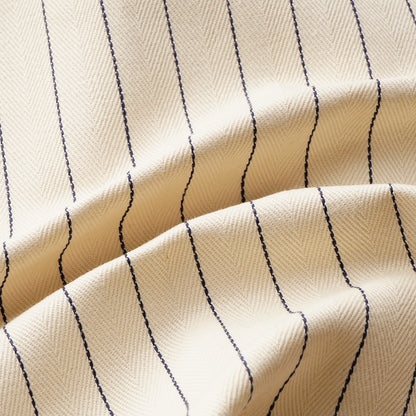 PINSTRIPE DOUBLE KNEE PANTS / IVORY